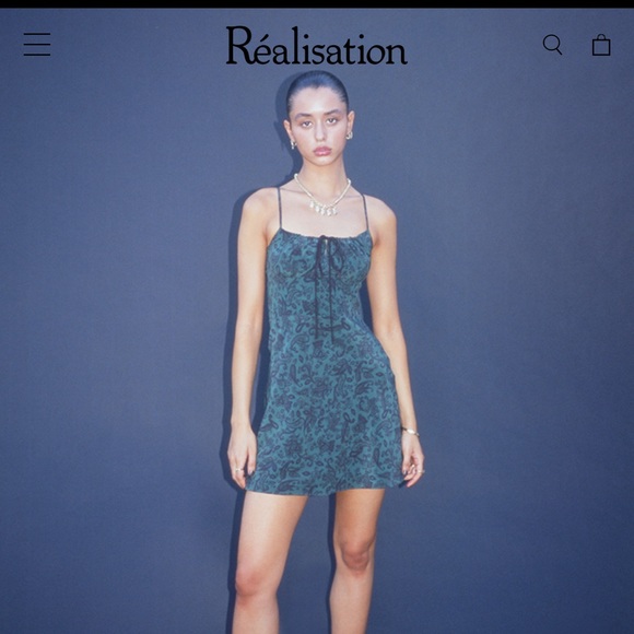 Realisation Par Dazed Noir Inez Mini Dress Small - Picture 2 of 9